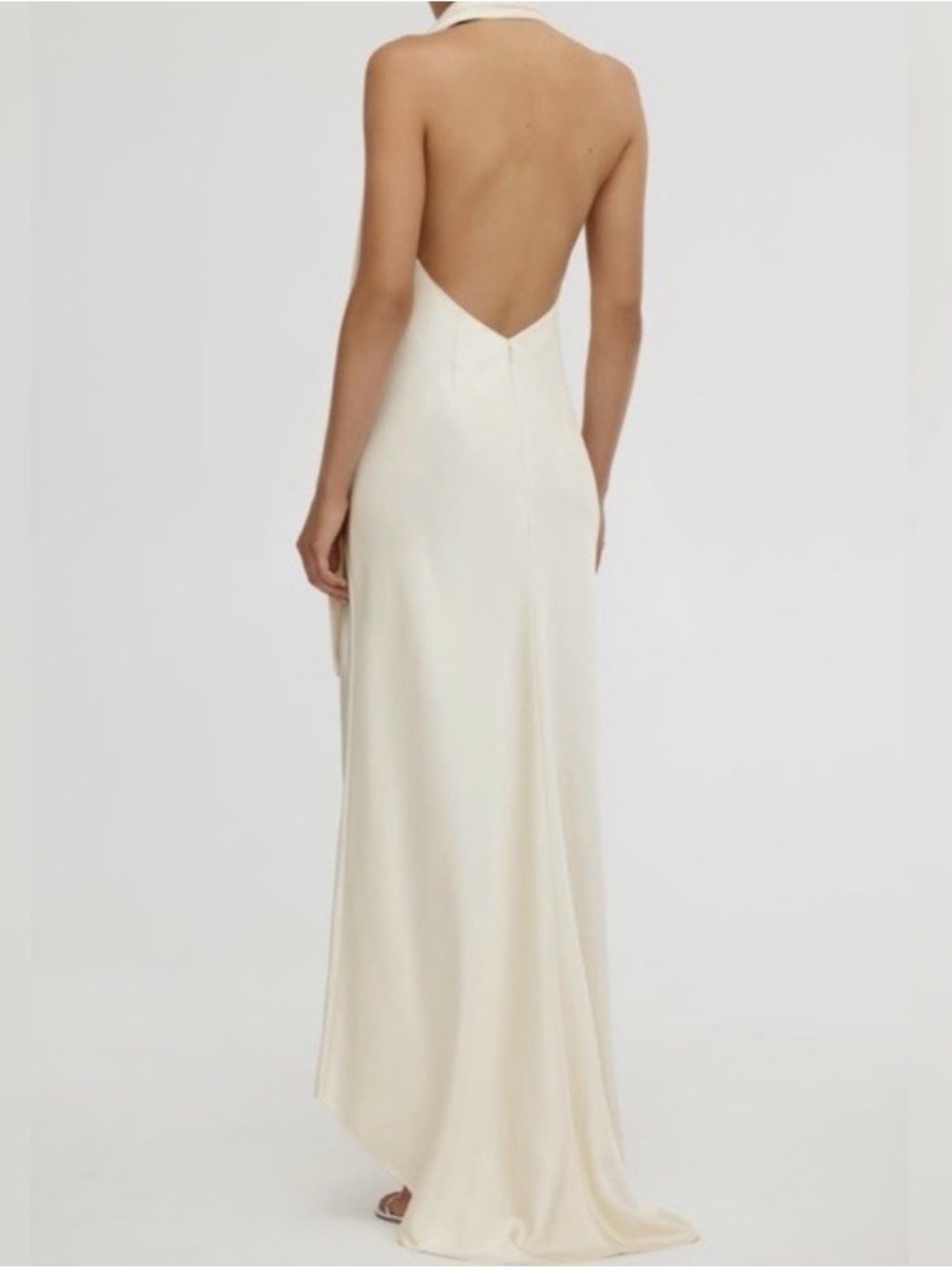 Significant Other Adriana Halter Cream dress